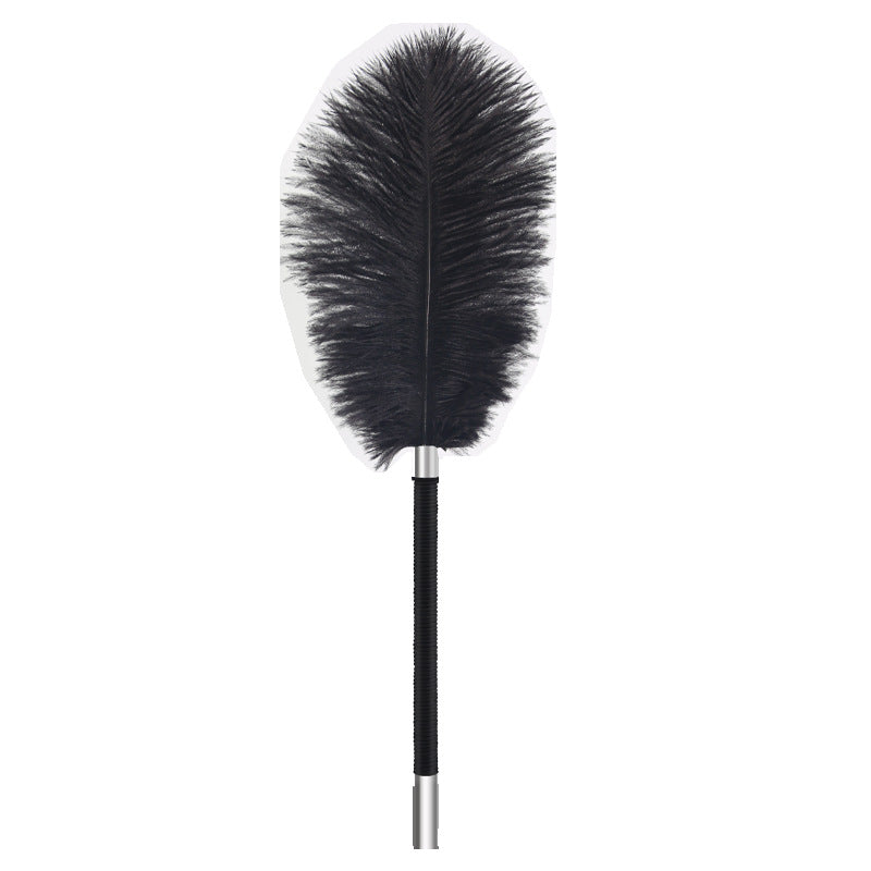 Image of Erotic feather tease stick ostrich feather shoot flirt feather brush sm supplies foreplay toys sex toys adult sex